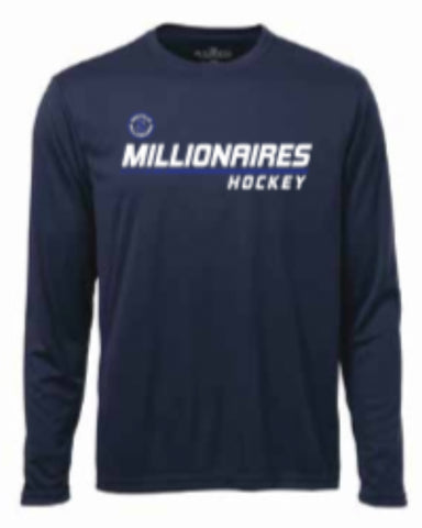 Millionaires Hockey Moisture Wicking Long Sleeve T-Shirt